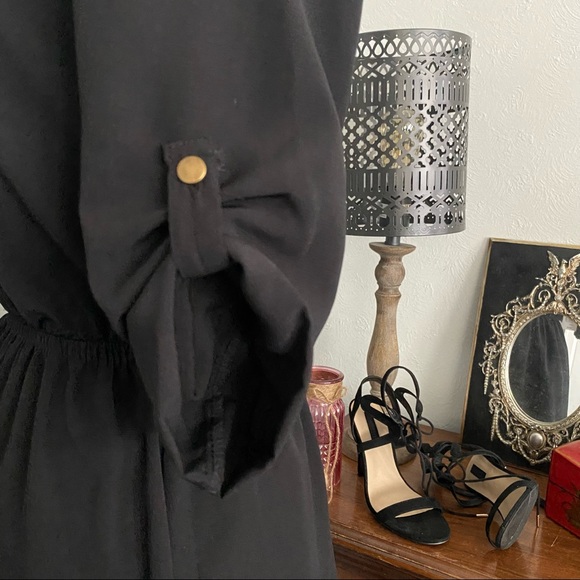 Bebop Black Shirt Pocket Dress - Picture 7 of 11